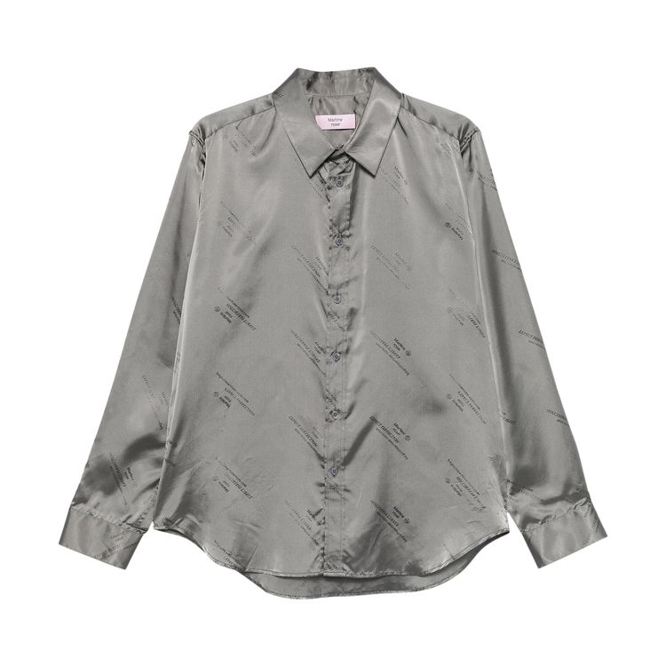 

Рубашка Martine Rose Classic Shirt Silver, серебряный