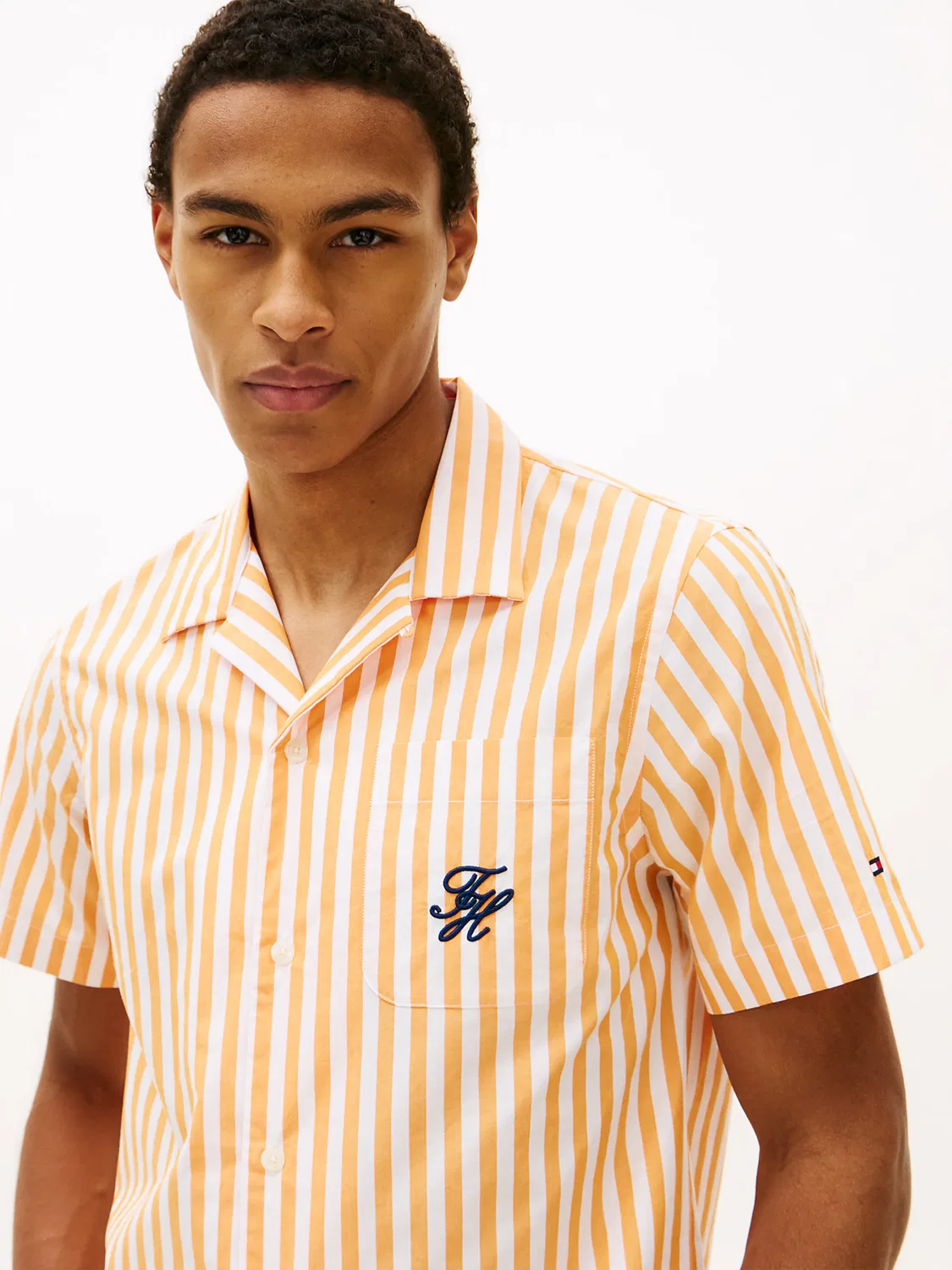Рубашка на пуговицах стандартного кроя Tommy Hilfiger, Orange — фото 3