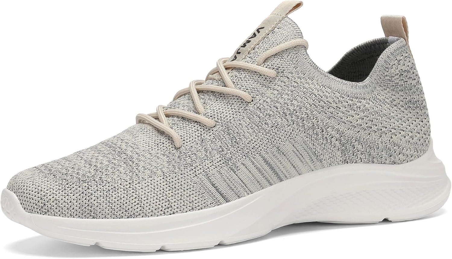 

Мужские кроссовки VAMJAM для бега - модные кеды, легкие и дышащие, с верхом из вязаной сетки, шнуровкой, для ходьбы, тренировок и повседневного спорта, белый