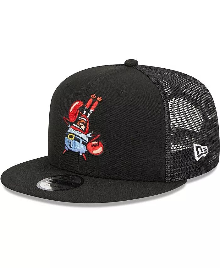 

Мужская черная губка Bob Square Брюки Mr. Krabs Trucker 9FIFTY Кепка Snapback New Era, черный