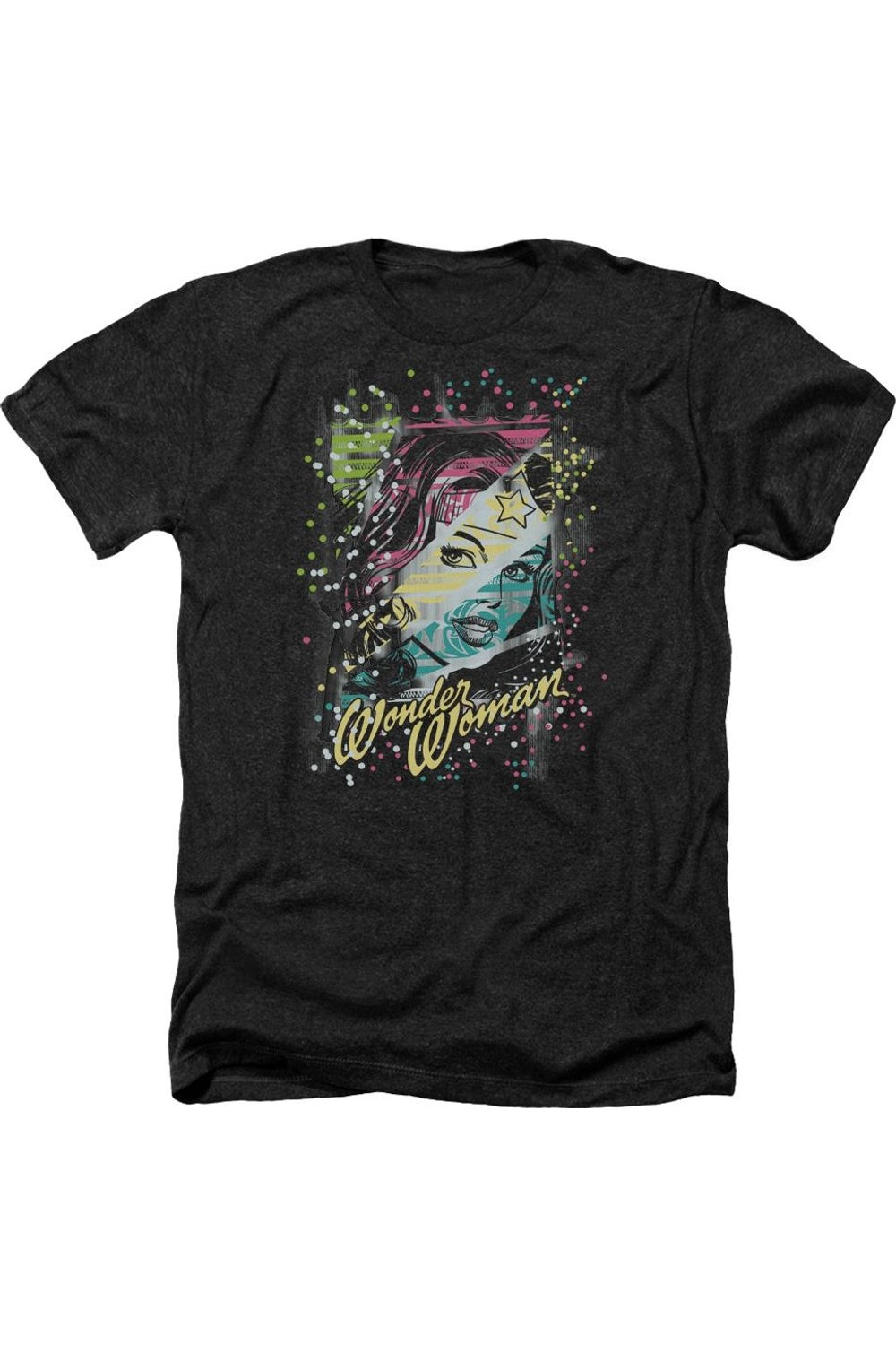 

DC Comics Color Block Adult Heather Tee / Футболка Gildan, черный