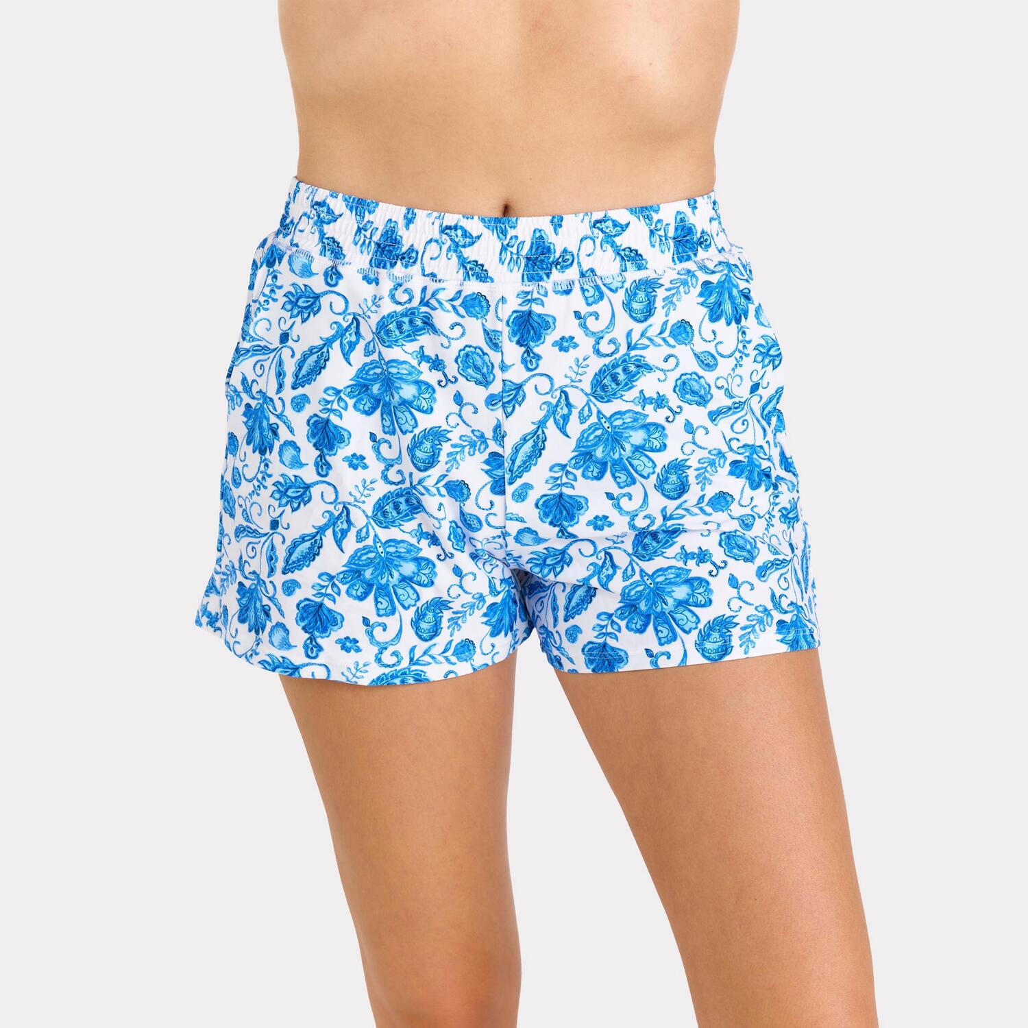 

Классические женские плавательные шорты с трусиками Calypsa, blue dreams