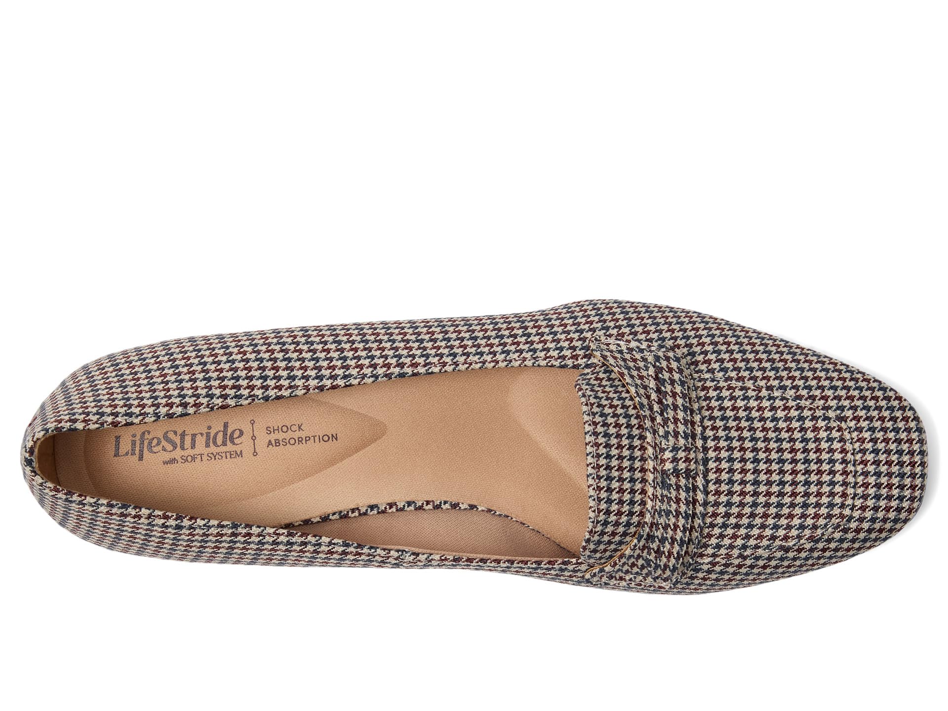 Лоферы LifeStride Claudine Ballerina/Skimmer Shoes, цвет Beige Multi Houndstooth — фото 2