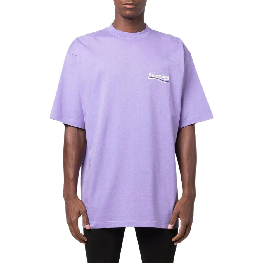 Футболка Balenciaga Political Campaign T-shirt Large Fit 'Purple', фиолетовый — фото 4