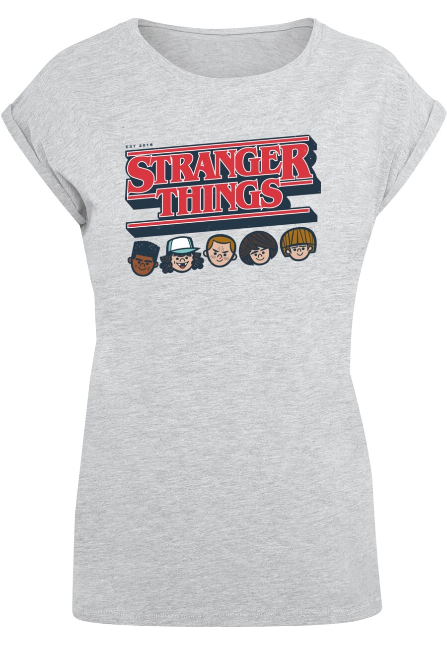 

Рубашка ABSOLUTE CULT Stranger Things - Caricature, серый