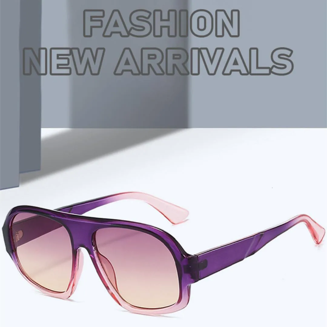 

Популярные модные квадратные женские солнцезащитные очки с градиентной оправой, винтажные панк-очки, модные мужские очки с защитой от УФ-излучения UV400 UATXTAU, Blue