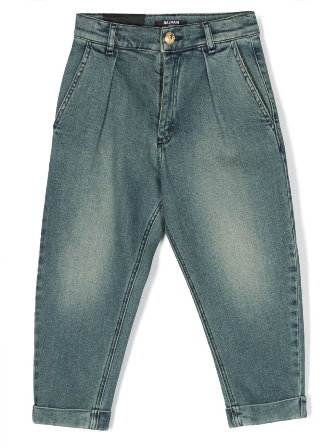 

Balmain Kids джинсы с нашивкой-логотипом, синий