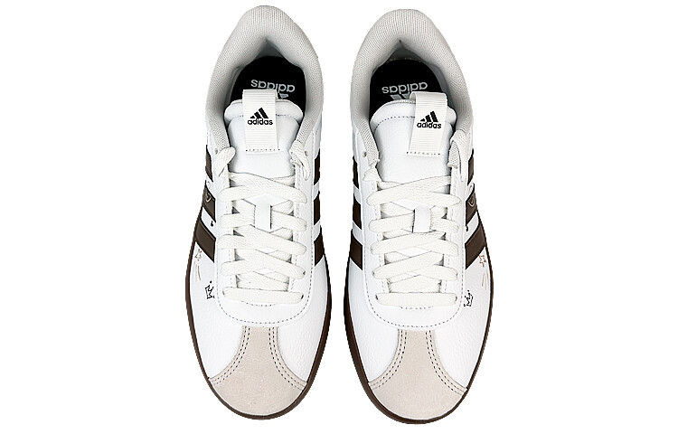 Кроссовки adidas Court Skateboarding Shoes Unisex Low-top Coffee, белый — фото 4