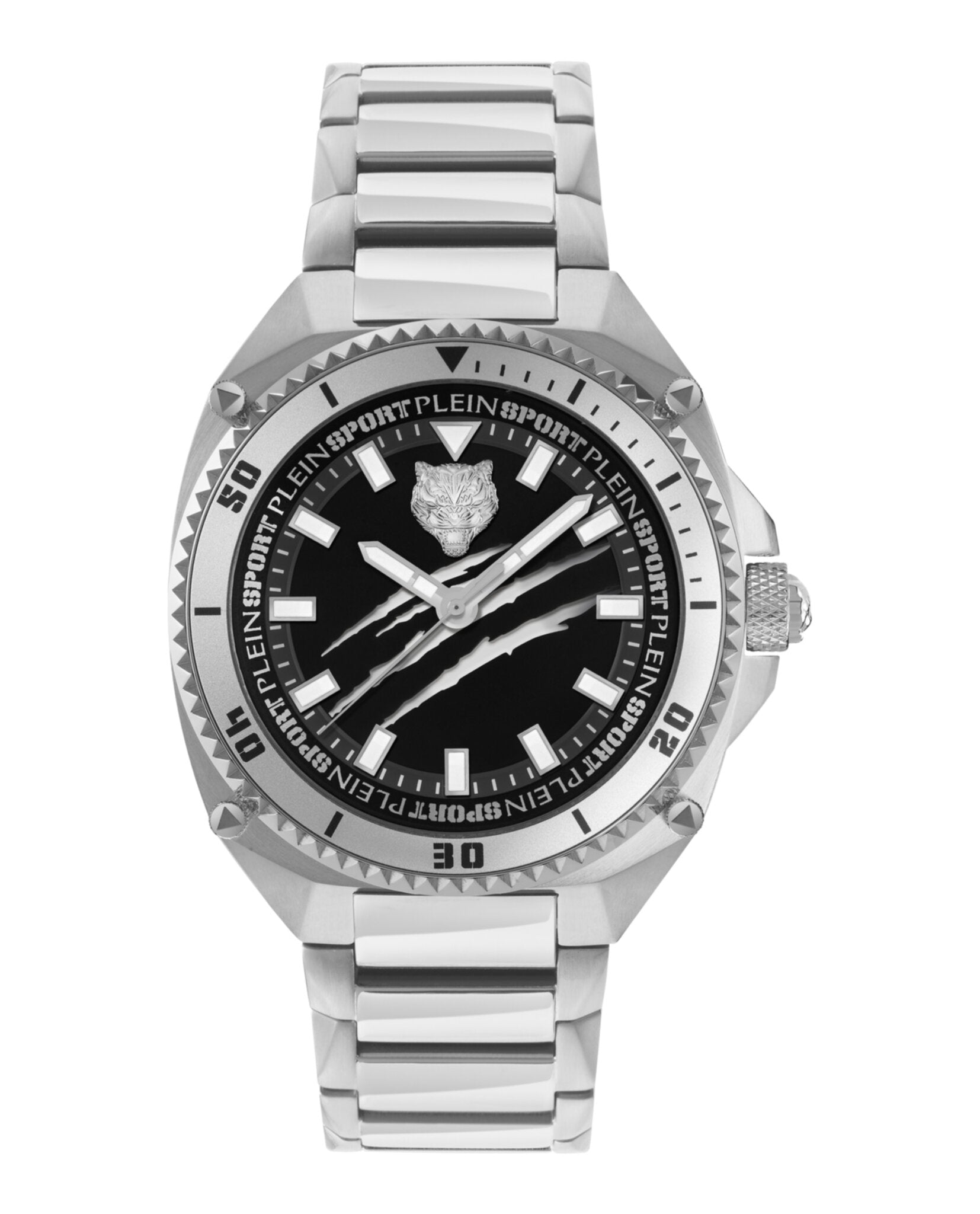

Часы Thunder Force PLEIN SPORT, цвет silver/stainless steel/black