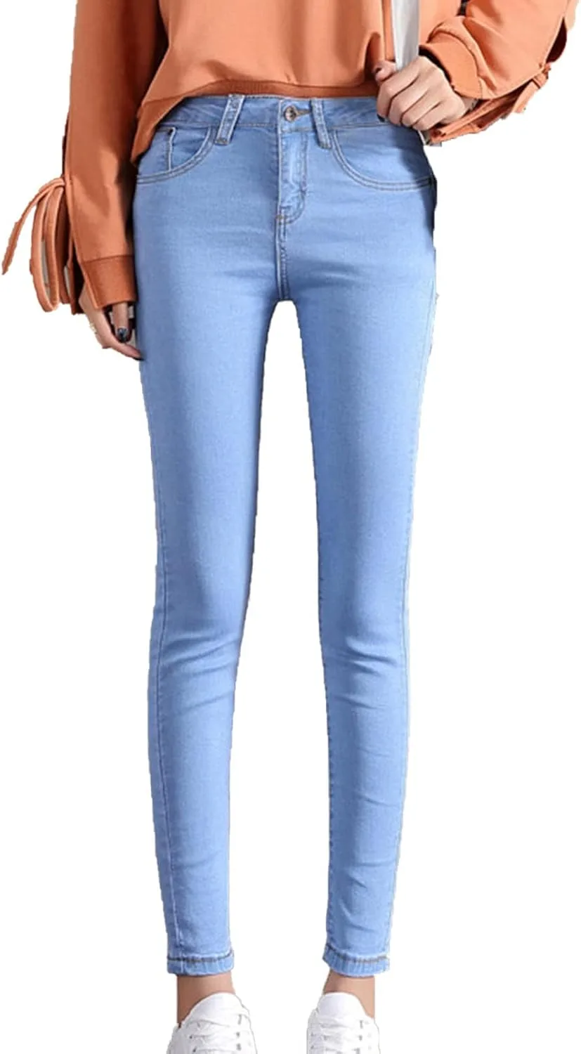 

Женские джинсы скинни с высокой талией и зауженным низом Maiyifu-GJ