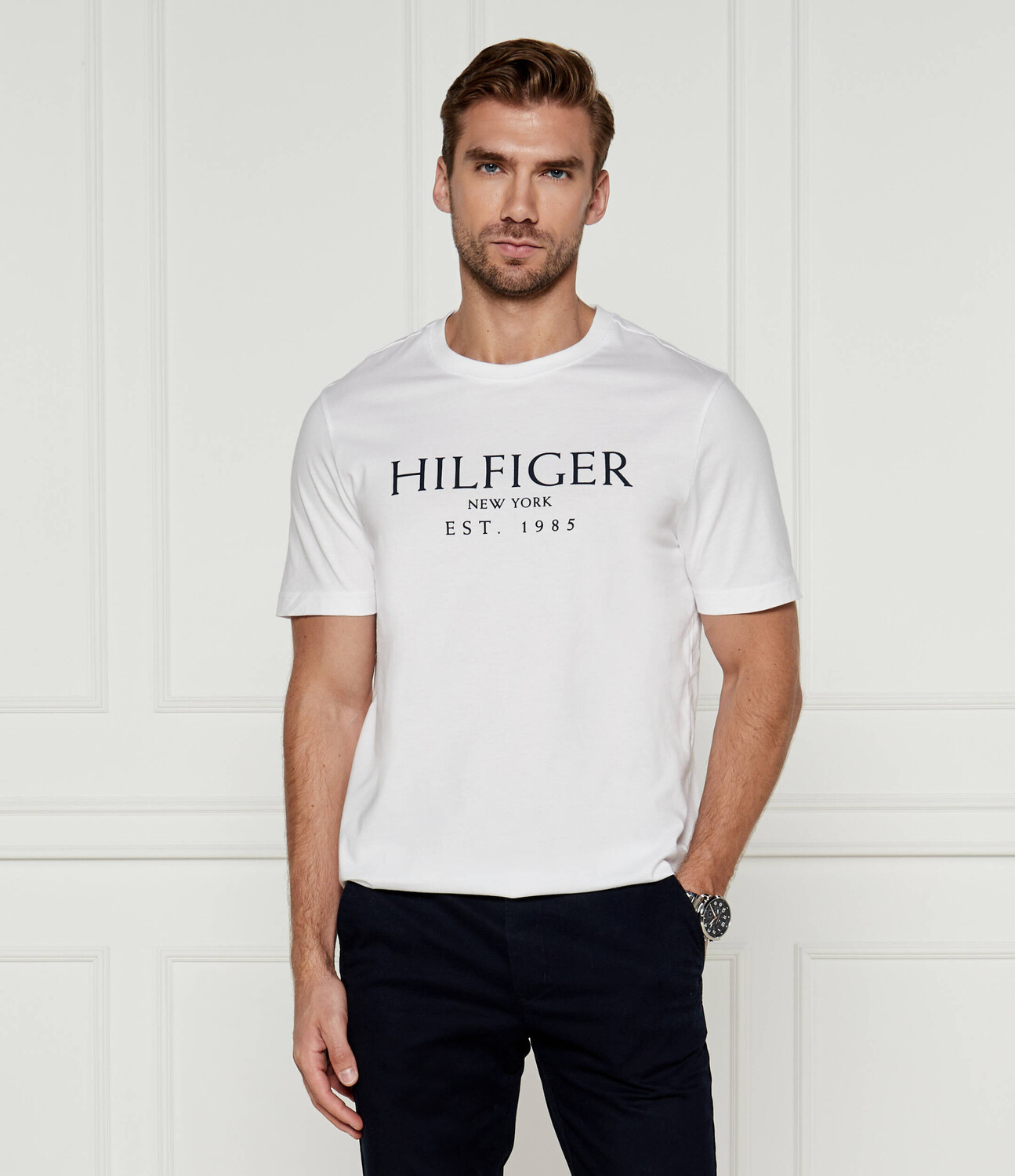 Футболка Tommy Hilfiger Regular Fit, белый — фото 3