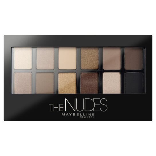 

Палитра теней для век, 85 г Maybelline, The Nudes Palette, коричневый