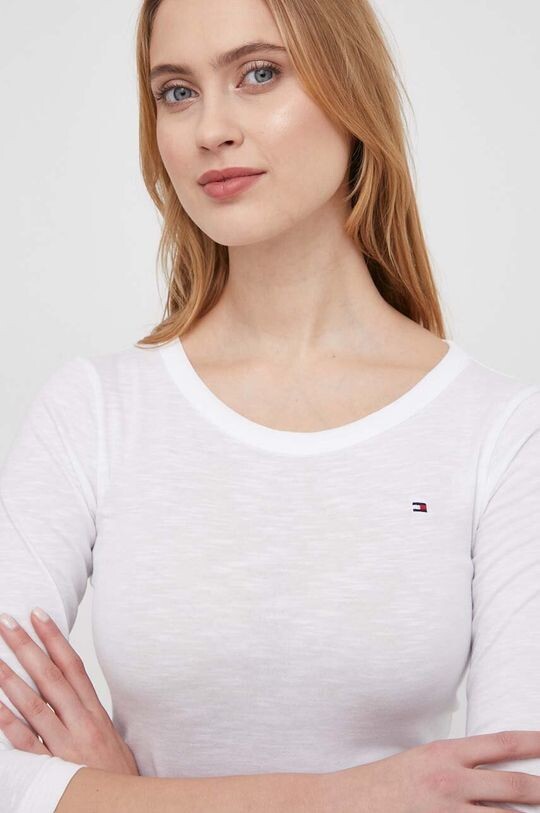 

Лонгслив из хлопка Tommy Hilfiger, белый