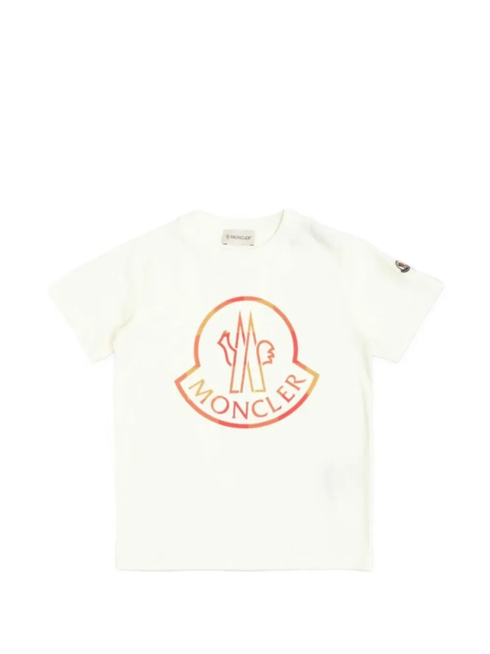 Футболка с логотипом Moncler Grenoble Kids, белый