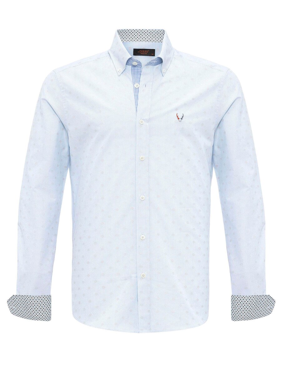 

Приталенная деловая рубашка By Diess Collection, цвет Blue/Pastel blue