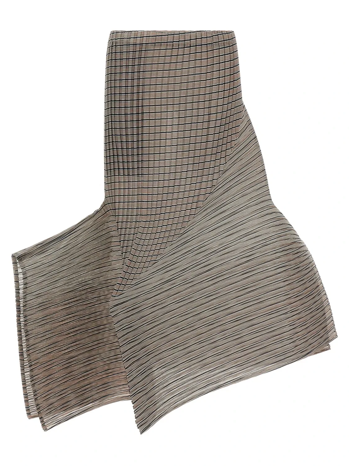 Юбка «Генерик Страйпс (Машинные Плиссе)» Issey Miyake, коричневый