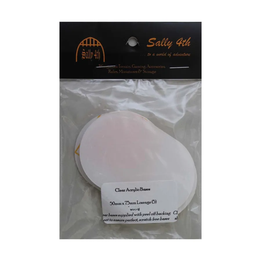 

Основание для ромба — 50 x 75 мм (5), Terra-Base Clear Acrylic Miniature Bases (Sally 4th)