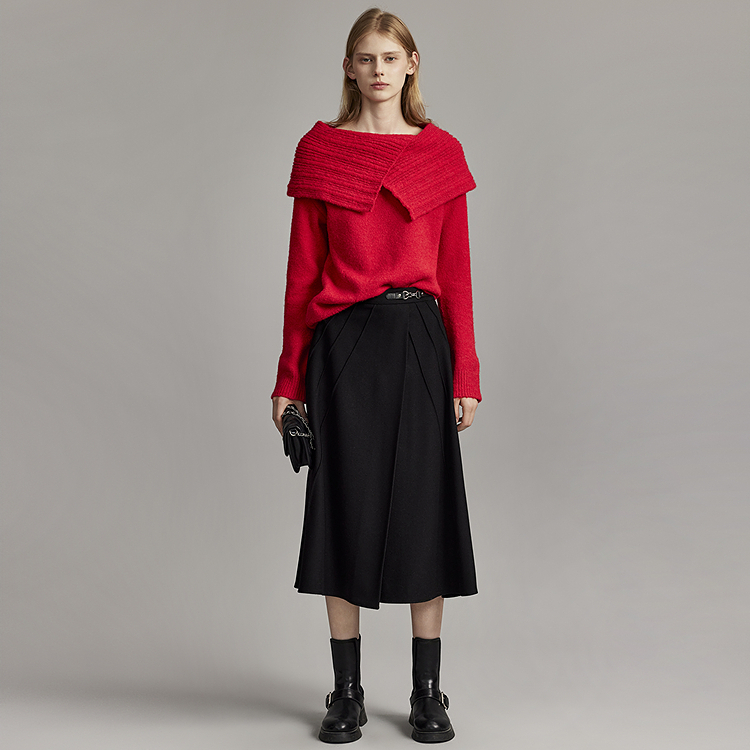 

ELLE Повседневная длинная юбка Women's Black