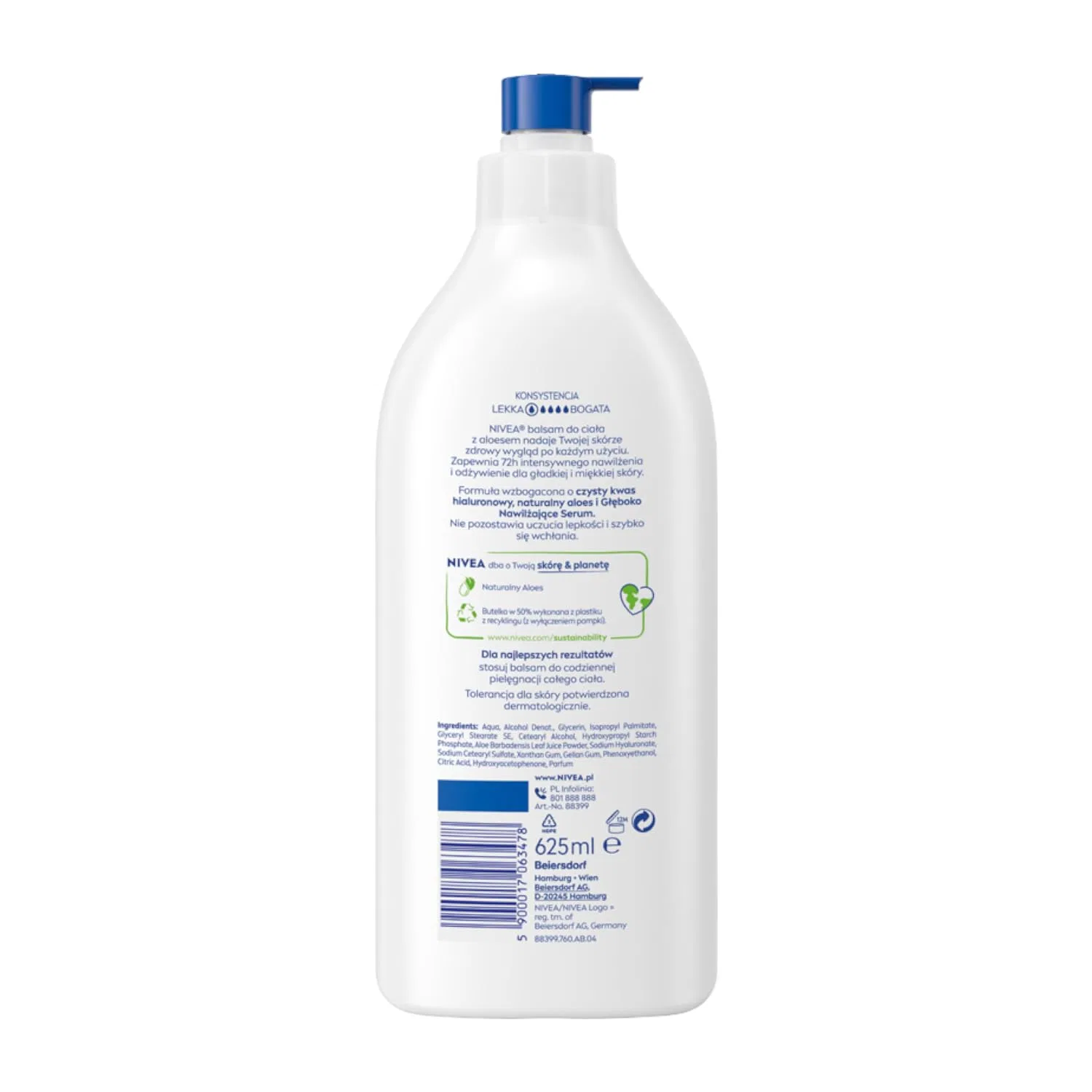 Успокаивающий лосьон для тела NIVEA 5-в-1 с алоэ вера, 625 мл Nivea — фото 2