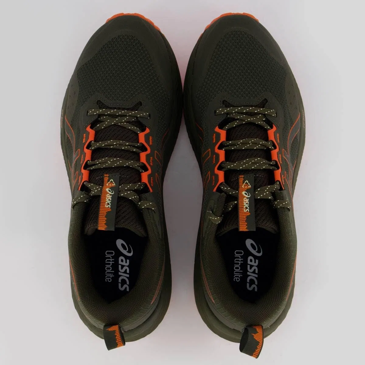 Мужские кроссовки ASICS Trabuco Terra 3, Brown Stone Spicy Red — фото 4