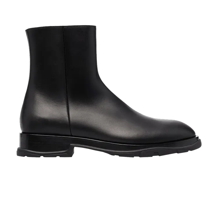 

Ботинки Alexander McQueen Half Leather Boot Black, черный