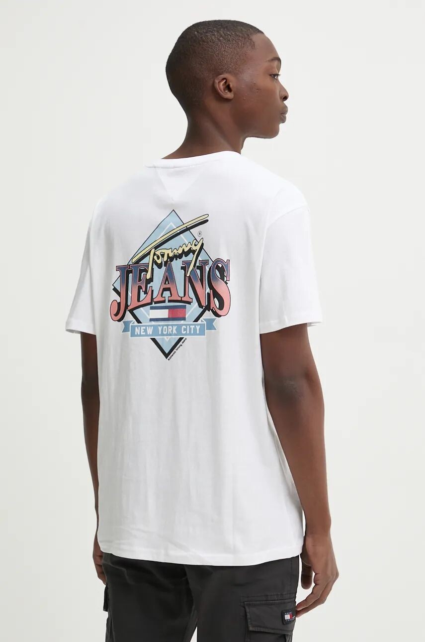 

Хлопковая футболка Tommy Jeans, белый