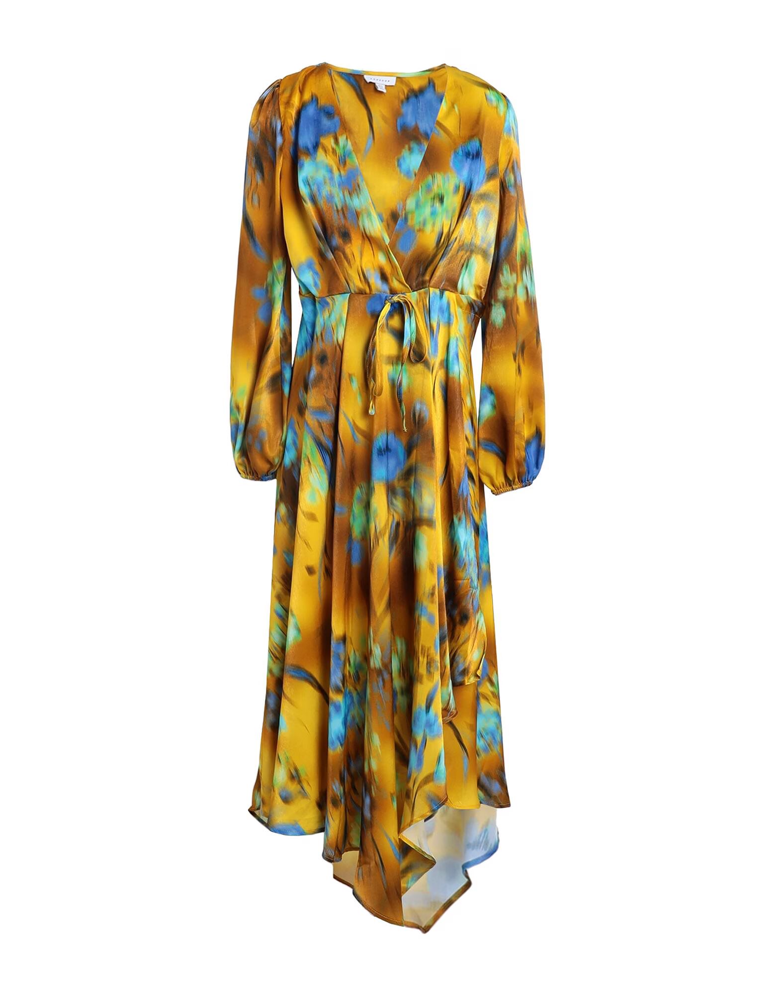 

Платье миди Topshop, желто-оранжевый