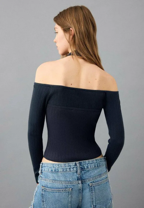 Подростковая футболка с длинными рукавами Mango Kids, Dark Blue — фото 3
