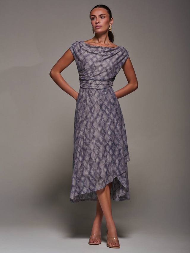 

Асимметричное платье миди Abstract Jolie Moi, Purple Abstract