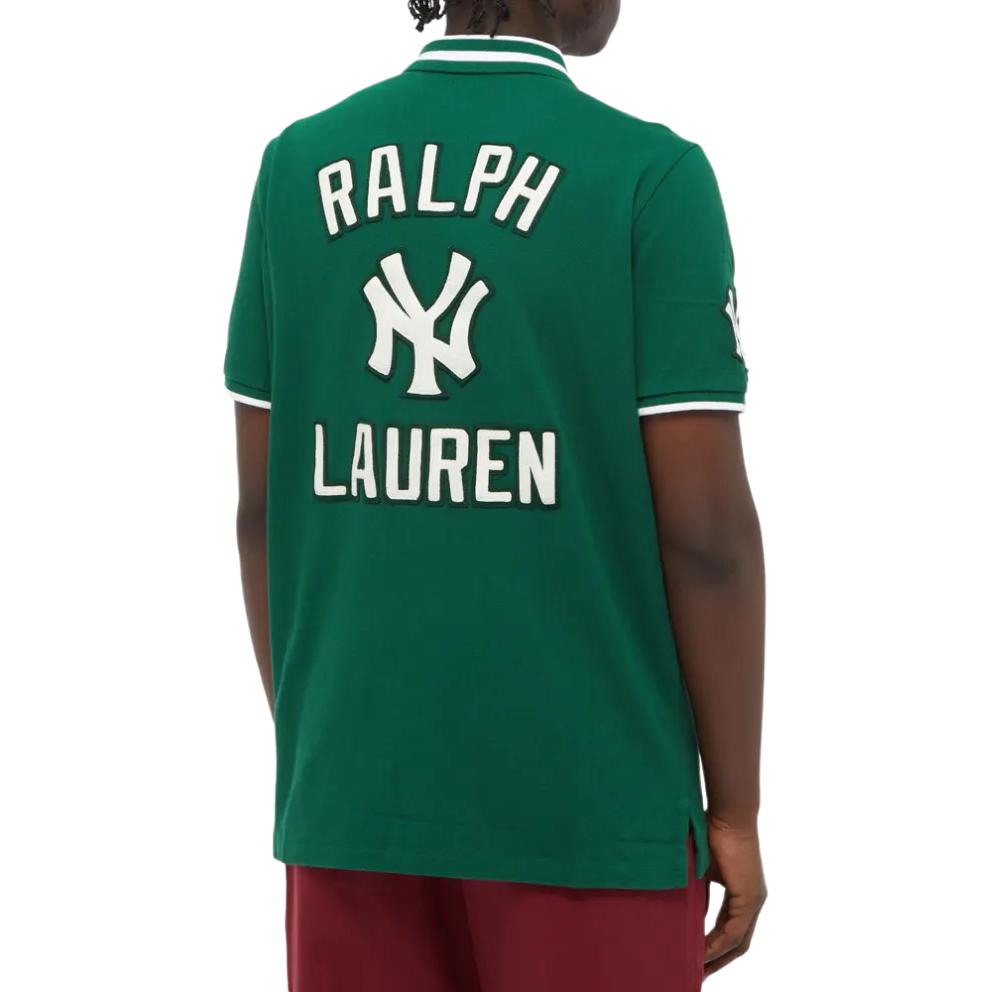 Поло Ralph Lauren Yankees Мужская Зеленая — фото 4