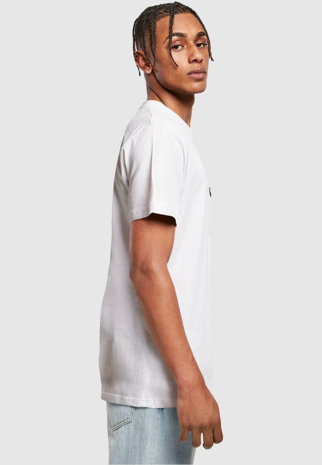 

Футболка с принтом FATHERS DAY BEST DAD ROUND NECK Merchcode, белый