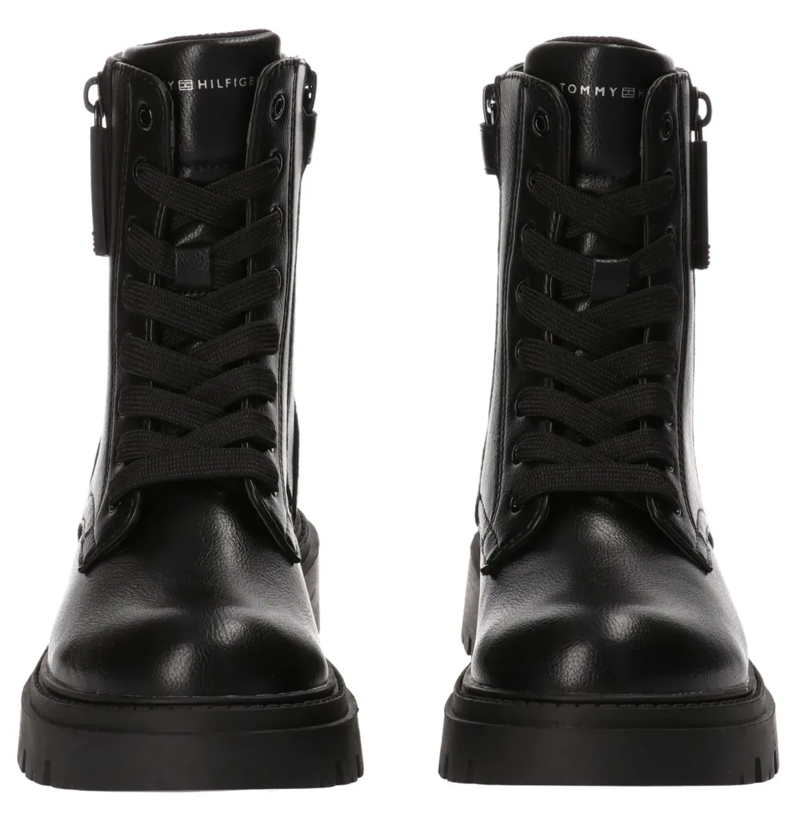 

Ботинки Tommy Hilfiger на шнуровке "LACE-UP BOOT" с стильной внешней молнией, черный