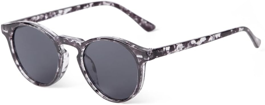 

Круглые солнцезащитные очки с градиентными синими линзами для женщин и мужчин в стиле ретро с заклепками и черепаховой оправой, защита от ультрафиолета UV400 VFDHN, C4