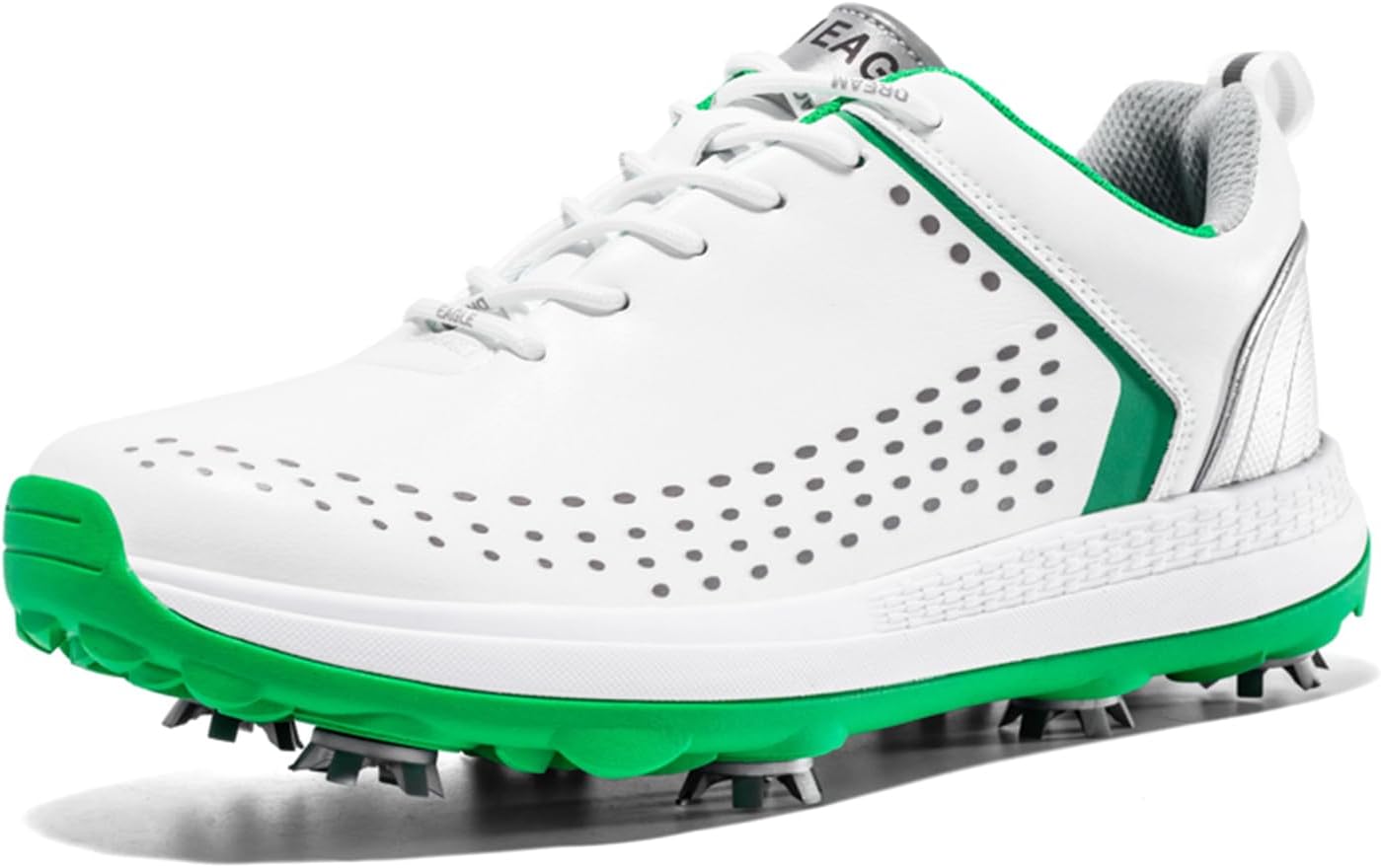 

Водонепроницаемые и дышащие мужские гольф-кроссовки, гольф-кроссовки с шипами Ybberik, зеленый