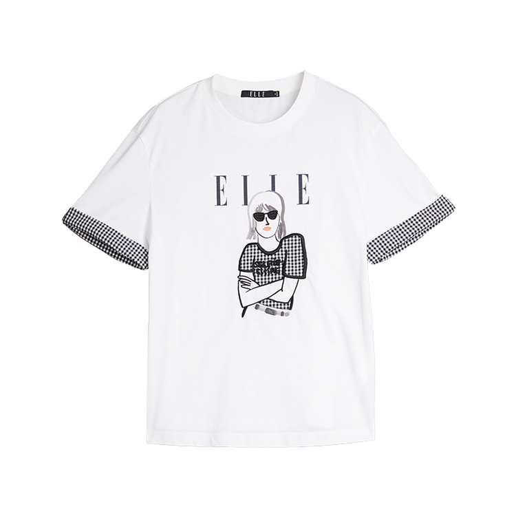 

ELLE Футболка Women's White Crew Neck