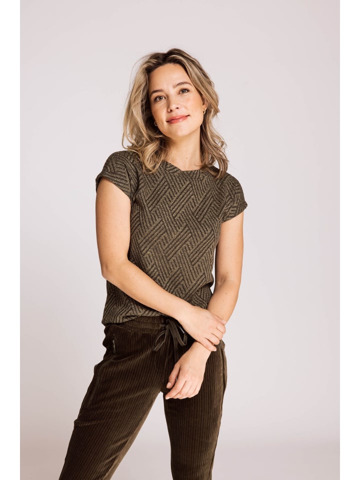 

Футболка ZHHOLLIE LUREX DARK GREEN в цвете DARK GREEN ZHRILL