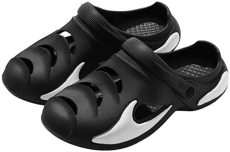 

Унисекс спортивные сабо, легкие комфортные сандалии с вентиляционными отверстиями Generic, черный