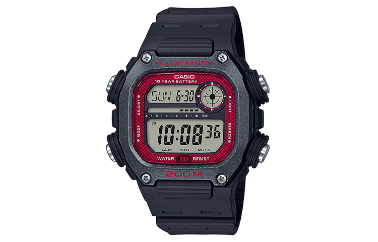 

Мужские часы G-SQUAD Series красные DW-291H-1B CASIO