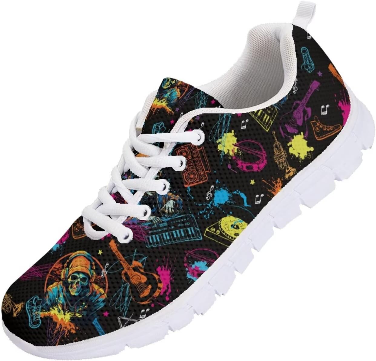 

Мужские кроссовки Funnydude Funny Print для бега, осенние легкие повседневные теннисные кроссовки для тренировок, Cool Skull