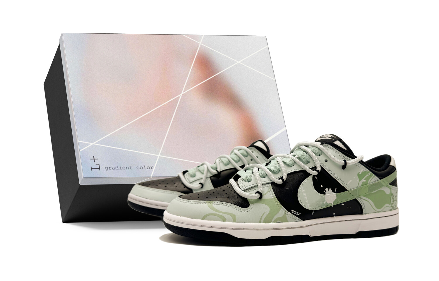 

Кроссовки Nike Dunk Skateboard Shoes Men Low-Top Black, Черный, Кроссовки Nike Dunk Skateboard Shoes Men Low-Top Black