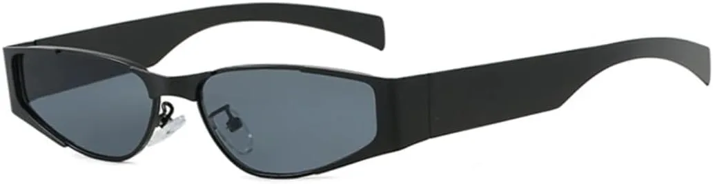 

Ретро-солнцезащитные очки «кошачий глаз» конфетных цветов для женщин, модные заклепки, для активного отдыха, панк-стиль, трендовые для мужчин VVTWSSW, New Black Black