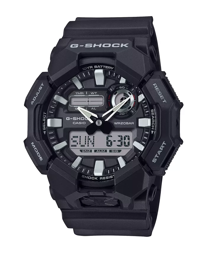 

Мужские черные часы с корпусом из смолы, 52.0 мм G-Shock