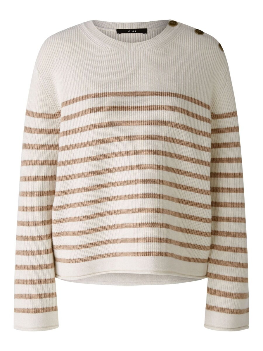 

Тонкий вязаный свитер OUI Sweater, белый