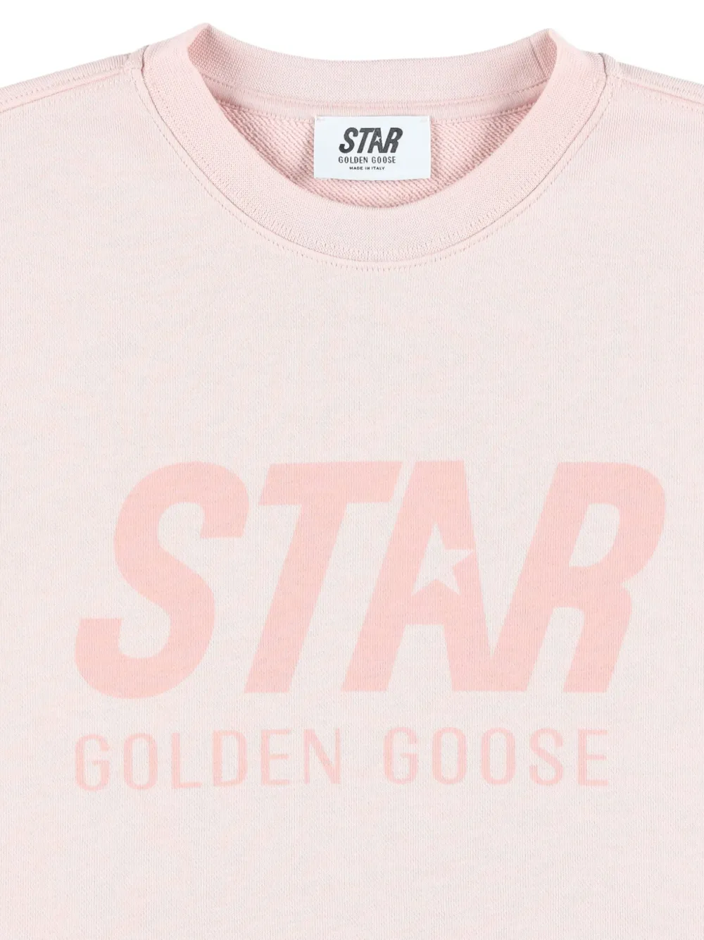 Флисовая толстовка с логотипом Golden Goose Kids, розовый — фото 3