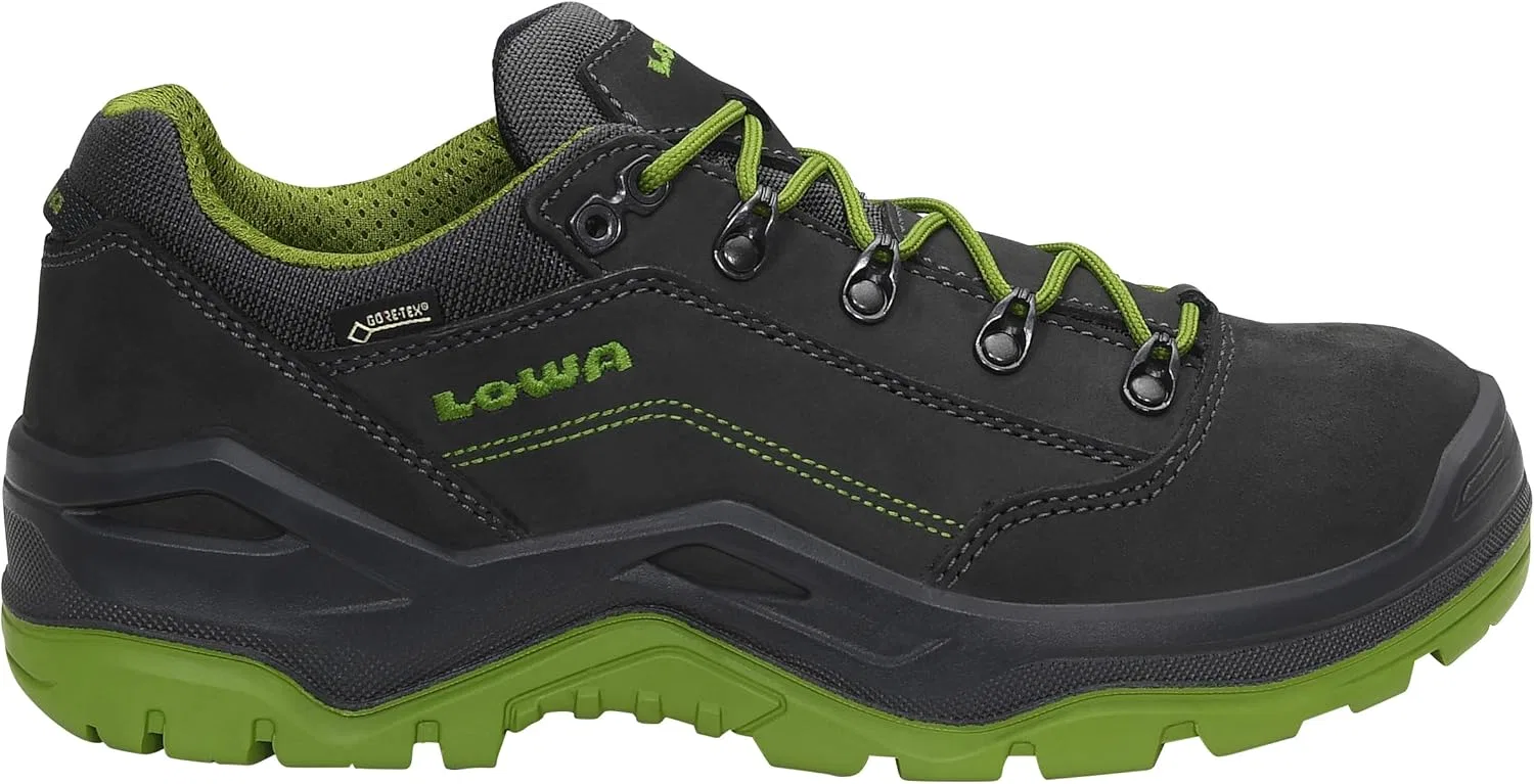 ELTEN Рабочие защитные ботинки LOWA Renegade Work GTX Green Lo S3S CI, женские и мужские, кожа/текстиль, стальной защитный носок, легкие, спортивные — фото 2