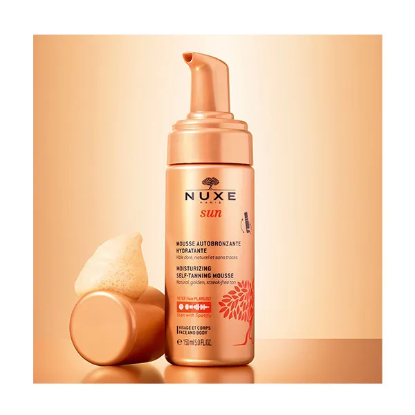 Золотой и сияющий тон Espuma Autobronceadora Nuxe, 150 ml — фото 2