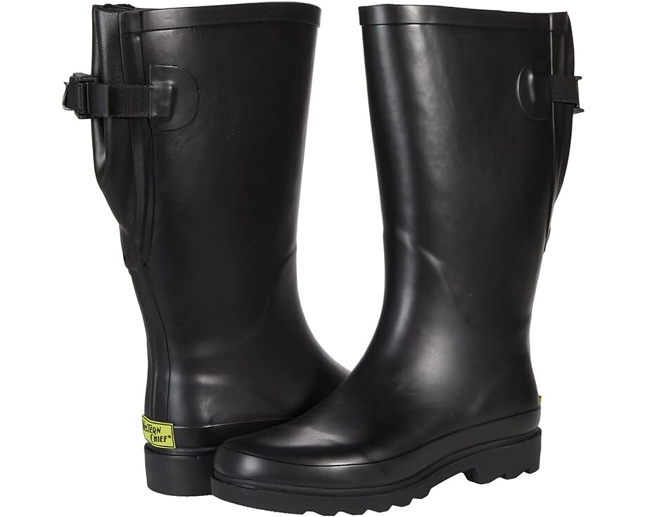 

Ботинки Western Chief Waterproof Printed Wide Calf Rain Boot, черный