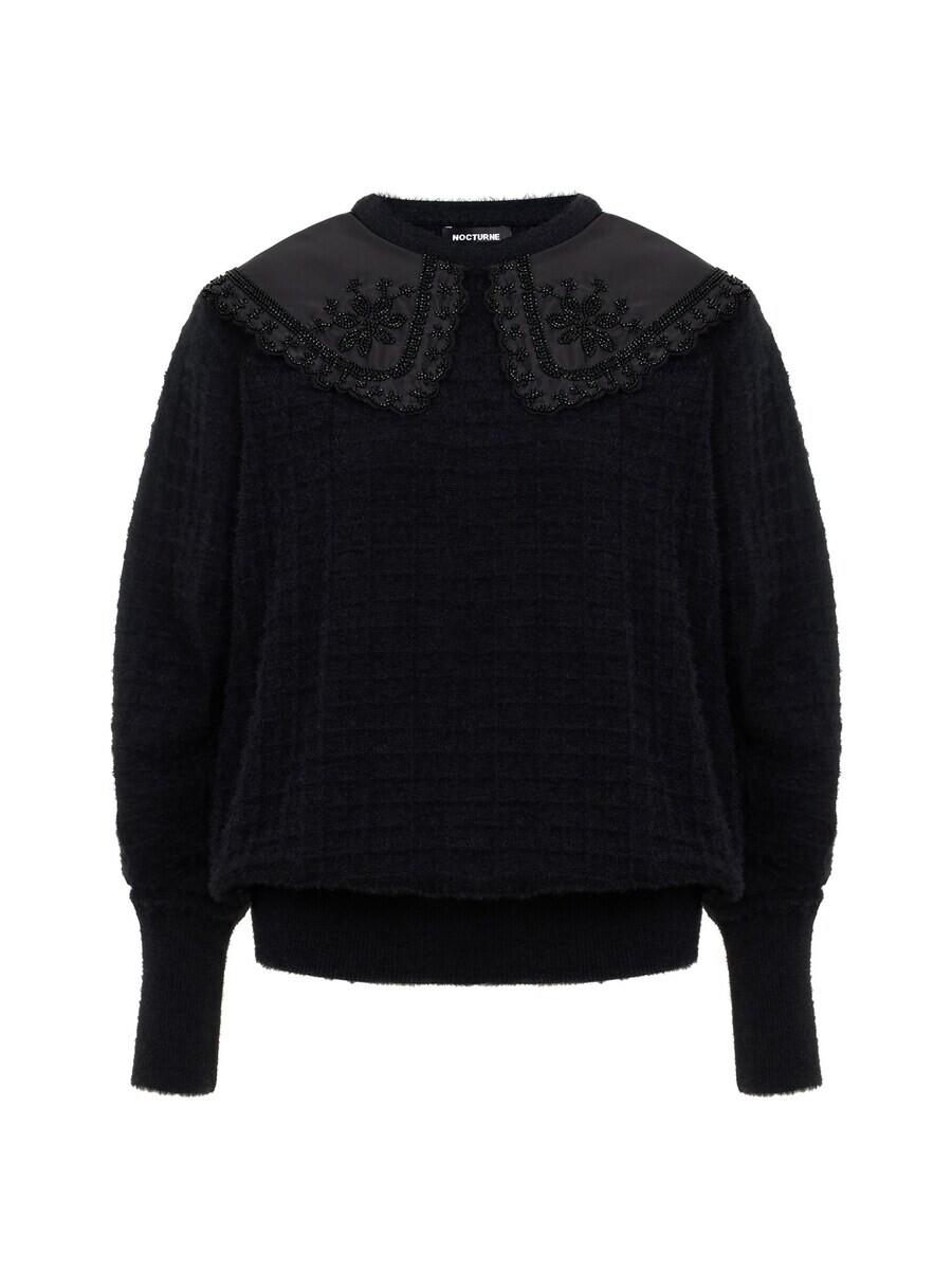 

Тонкий вязаный свитер NOCTURNE Sweater, черный