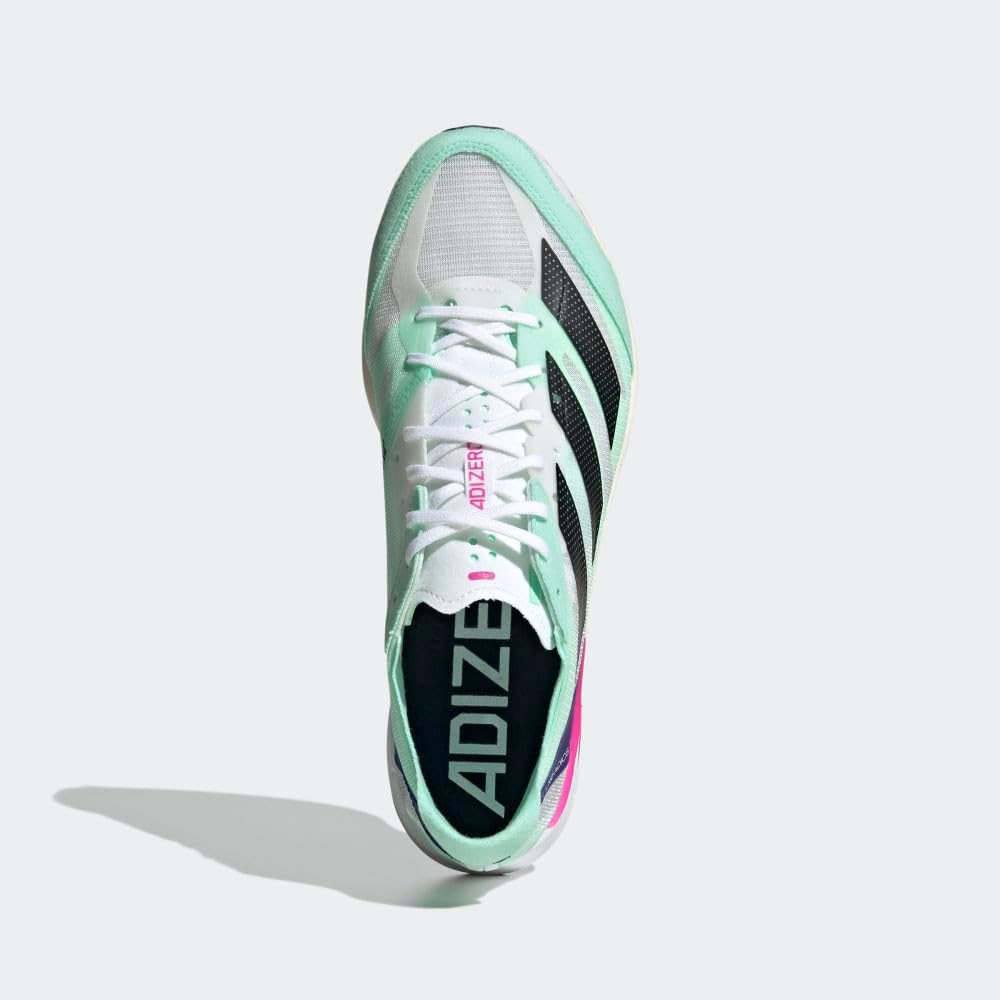 Мужские кроссовки Adidas Adizero Adios 7, белый/черный/мятный — фото 3