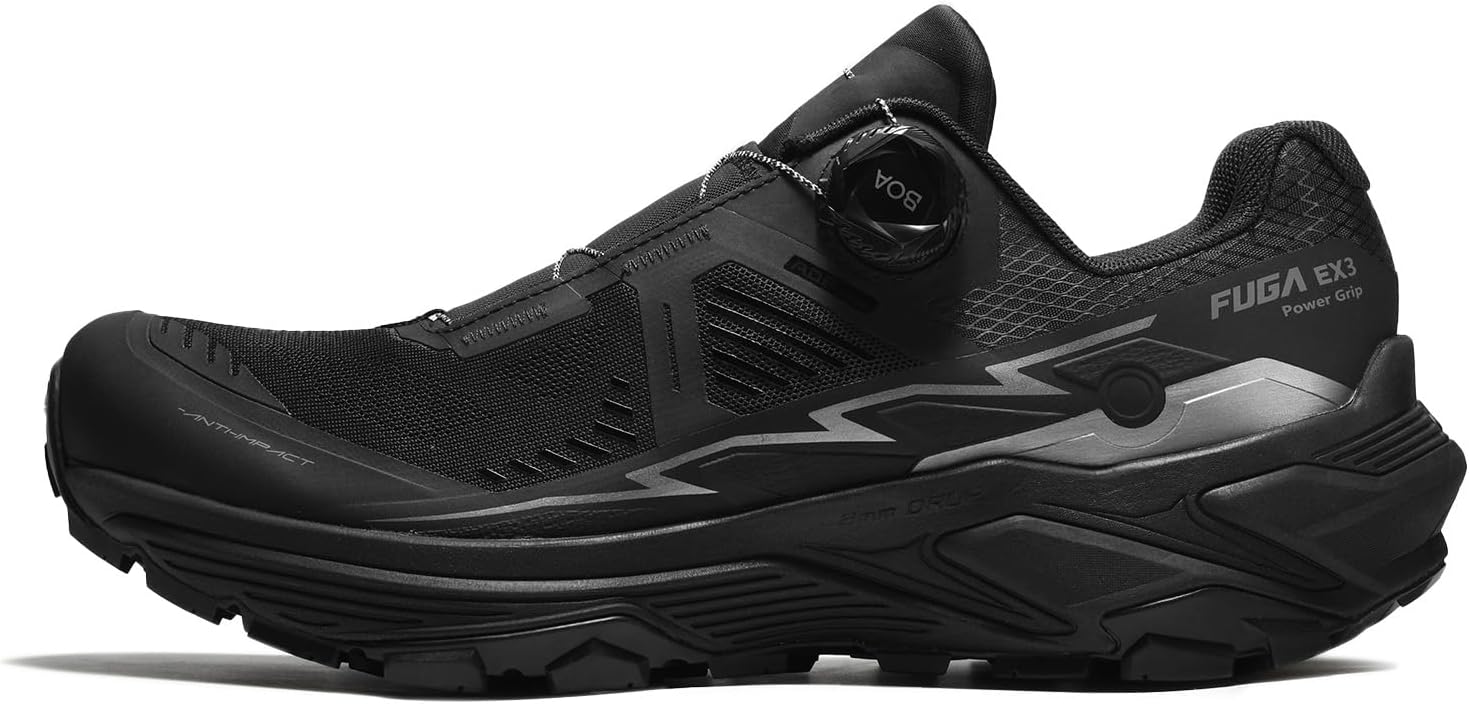 

Мужские трейловые кроссовки KAILAS FUGA EX 3 BOA легкие, противоскользящие, дышащие для бега и походов, черный